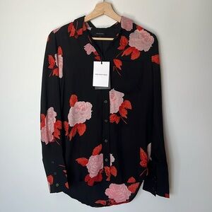 Who What Wear | XS Floral Button-Down
